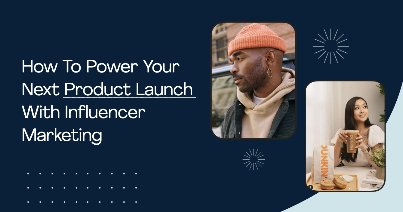 Influencers promoting product launches