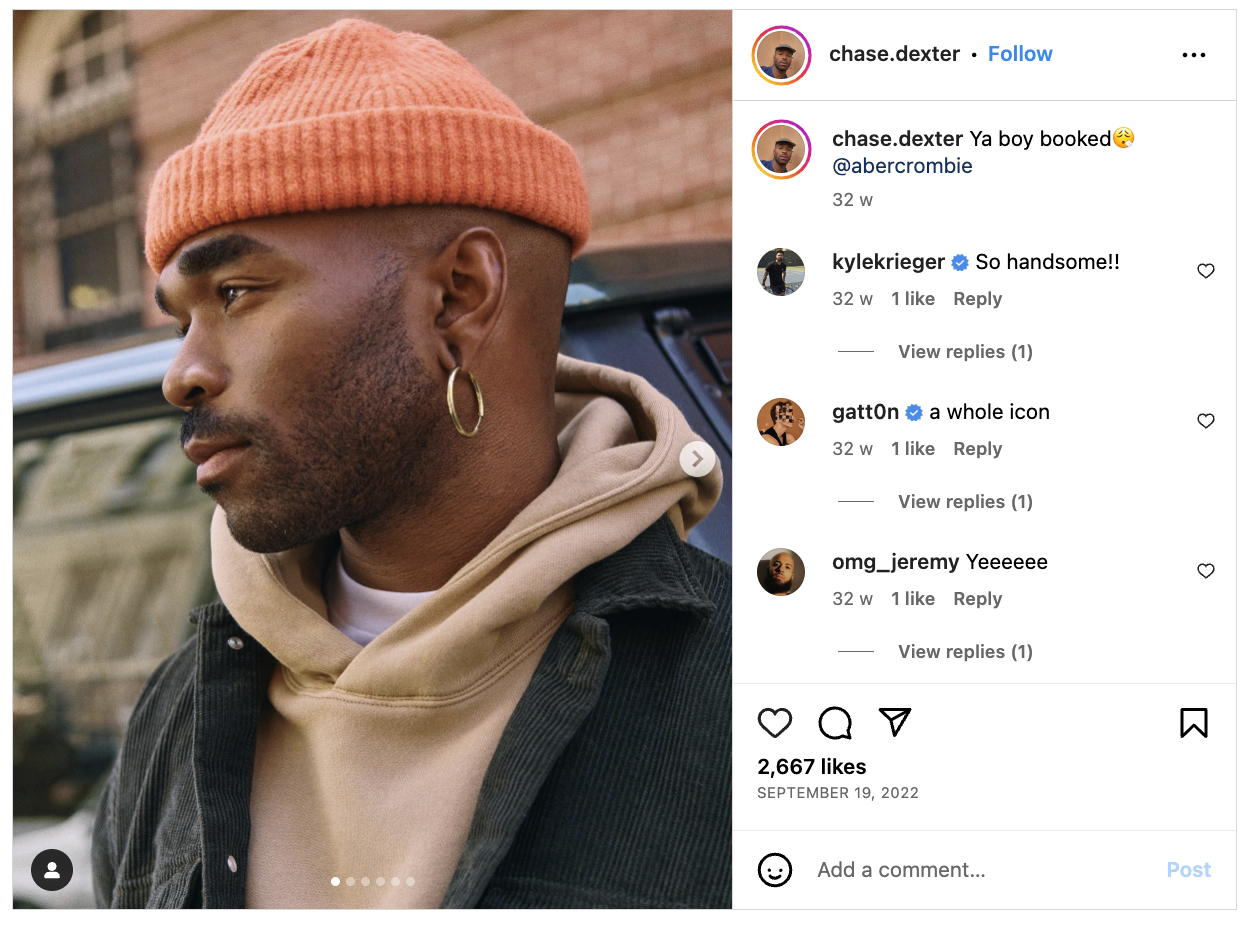 Model shares behind the scenes footage at photo shoot